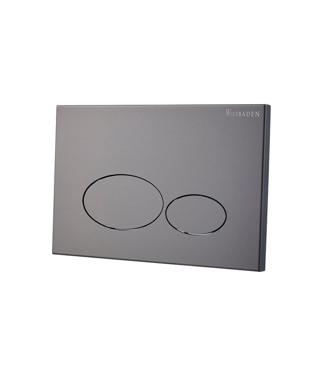 Wiesbaden X32 Metal drukplaat voor inbouwreservoir gunmetal | Schwertz & Co