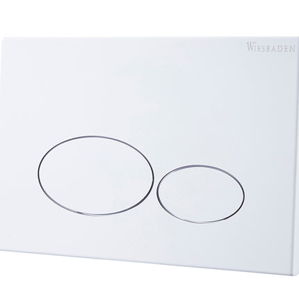 Wiesbaden X32 Metal drukplaat voor inbouwreservoir glans wit | Schwertz & Co