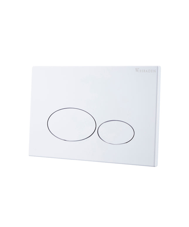 Wiesbaden X32 Metal drukplaat voor inbouwreservoir glans wit | Schwertz & Co