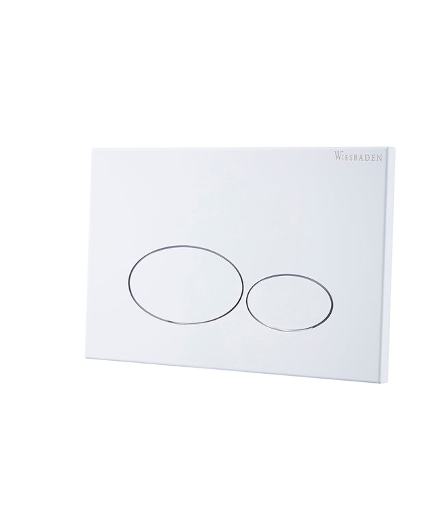 Wiesbaden X32 Metal drukplaat voor inbouwreservoir mat wit | Schwertz & Co