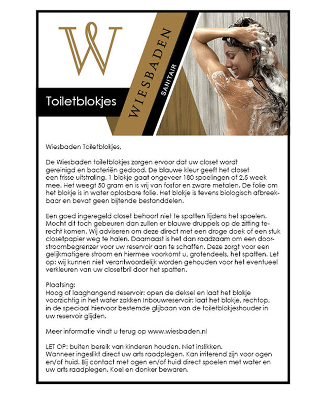 Wiesbaden toiletblokjes voor Geberit set 12 stuks blauw - detailfoto | Schwertz & Co