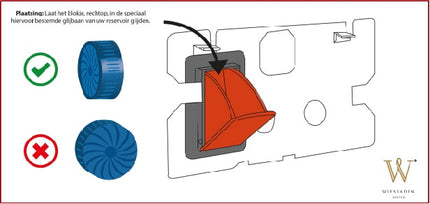 Wiesbaden toiletblokjes voor Geberit set 12 stuks blauw - sfeerfoto | Schwertz & Co