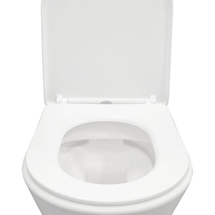 Wiesbaden Vesta rimless hangtoilet mat wit - sfeerfoto toiletruimte | Schwertz & Co