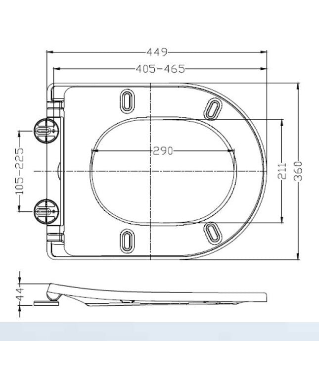 Wiesbaden Vesta wandcloset rimless mat wit - technische tekening met maatvoering | Schwertz & Co