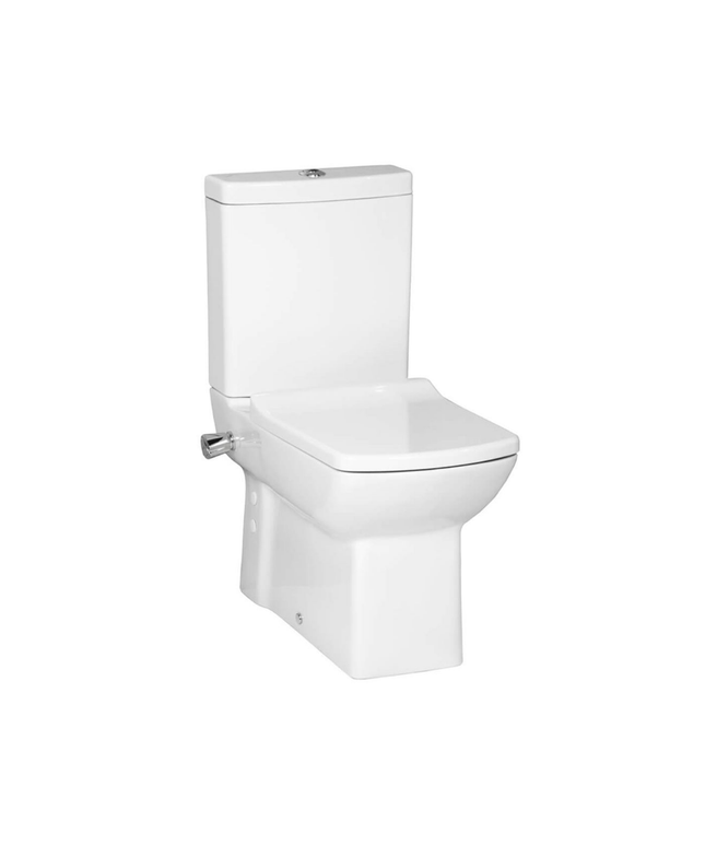 Creavit Lara staand toilet / vloertoilet met sproeier (bidet) – koudwaterkraan – wit