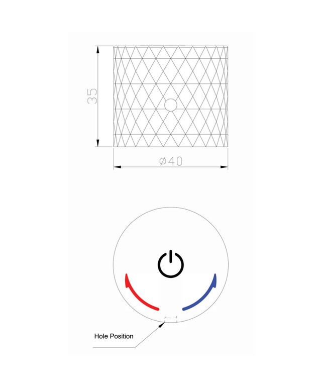 ALONI Flow drukknop opbouwkraan – Gunmetal