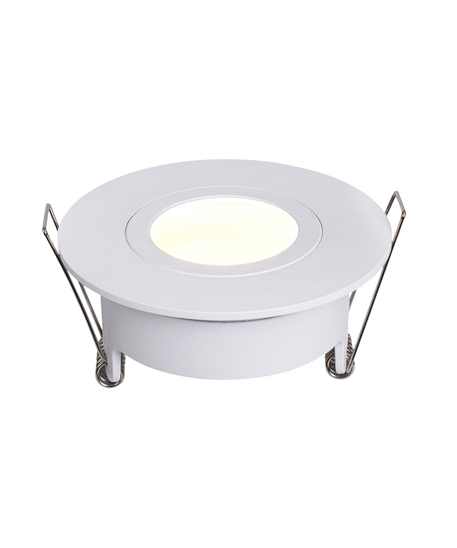 Wiesbaden Spotz inbouwspot enkel dimbaar IP65 mat wit | Schwertz & Co