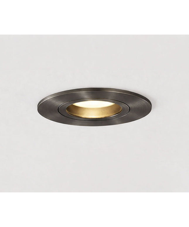 Wiesbaden Spotz inbouwspot enkel dimbaar IP65 gunmetal - detailfoto | Schwertz & Co