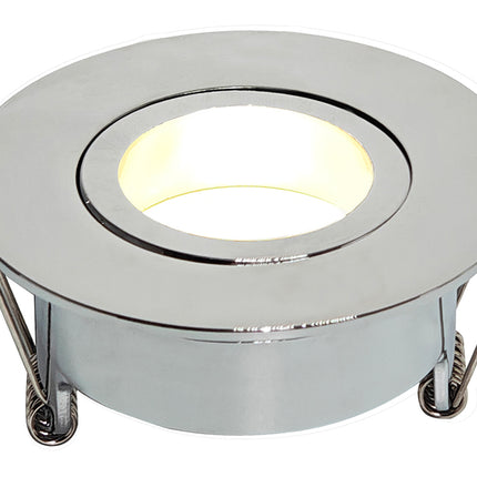 Wiesbaden Spotz inbouwspot enkel dimbaar IP65 chroom | Schwertz & Co
