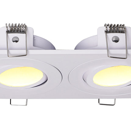 Wiesbaden Spotz inbouwspot dubbel dimbaar IP65 mat wit | Schwertz & Co