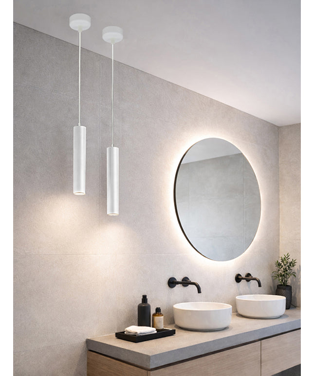Wiesbaden Oriona hanglamp badkamer mat wit - sfeerfoto | Schwertz & Co