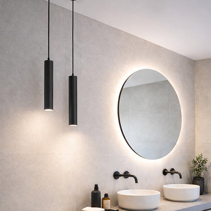Wiesbaden Oriona hanglamp badkamer mat zwart - sfeerfoto | Schwertz & Co