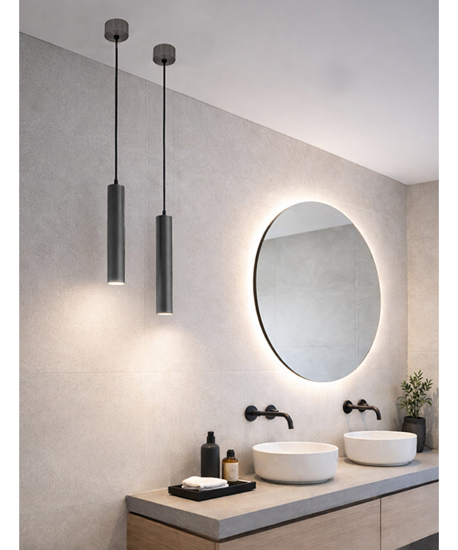 Wiesbaden Oriona hanglamp badkamer gunmetal - sfeerfoto | Schwertz & Co