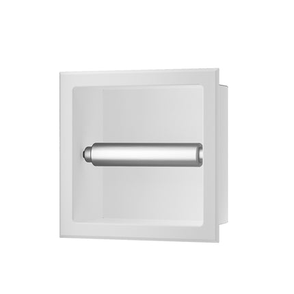 Xellanz Rocko toiletrolhouder inbouw mat wit | Schwertz & Co