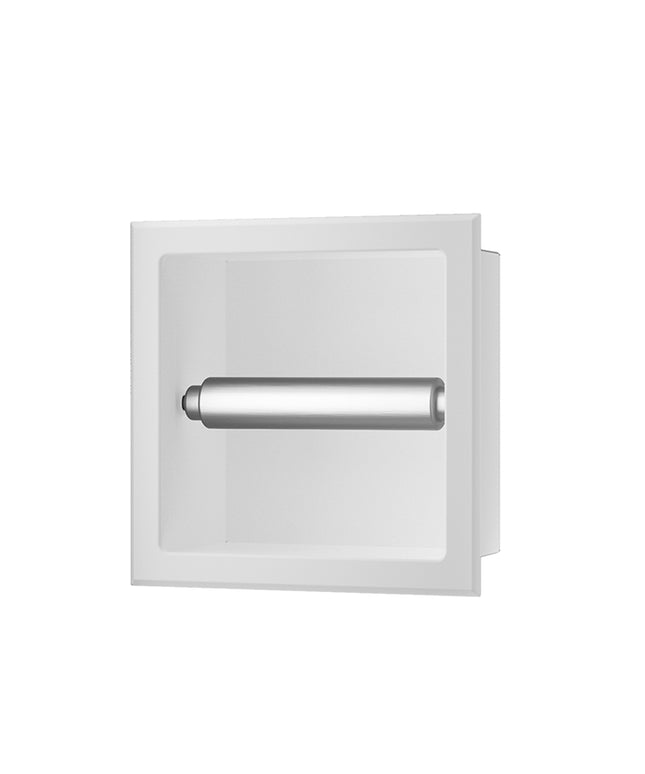 Xellanz Rocko toiletrolhouder inbouw mat wit | Schwertz & Co