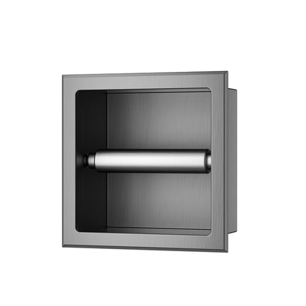 Xellanz Rocko inbouw toiletrolhouder gunmetal | Schwertz & Co
