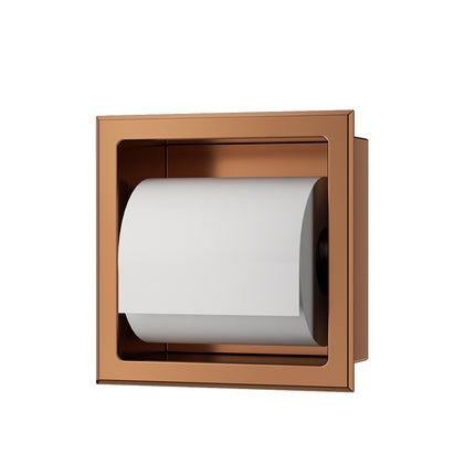 Xellanz Rocko toiletrolhouder geborsteld brons koper - detailfoto | Schwertz & Co