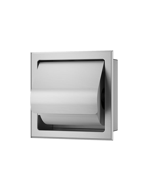 Xellanz Rocko toiletrolhouder met klep RVS - detailfoto | Schwertz & Co
