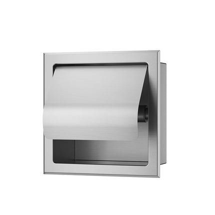 Xellanz Rocko inbouw toiletrolhouder met klep RVS | Schwertz & Co