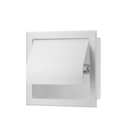 Xellanz Rocko inbouw toiletrolhouder met klep mat wit | Schwertz & Co