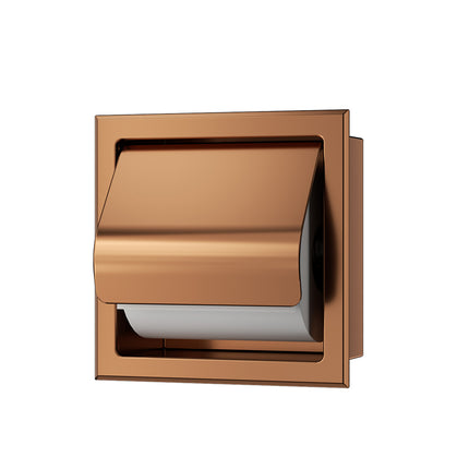 Xellanz Rocko toiletrolhouder geborsteld brons koper - detailfoto | Schwertz & Co