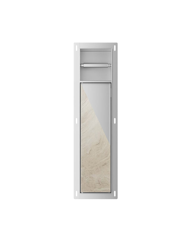 Xellanz Rocko inbouw toiletrol- en borstelhouder RVS | Schwertz & Co