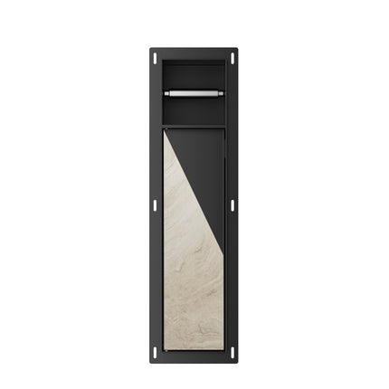Xellanz Rocko inbouw toiletrol- en borstelhouder mat zwart | Schwertz & Co