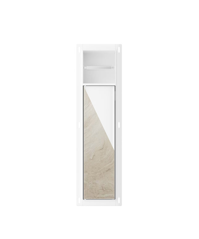 Xellanz Rocko inbouw toiletrol- en borstelhouder mat wit | Schwertz & Co