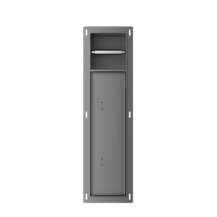 Xellanz Rocko inbouw toiletrolhouder gunmetal - detailfoto | Schwertz & Co