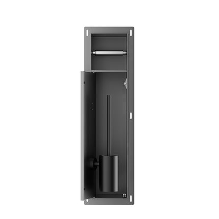 Xellanz Rocko inbouw borstelhouder gunmetal - sfeerfoto | Schwertz & Co
