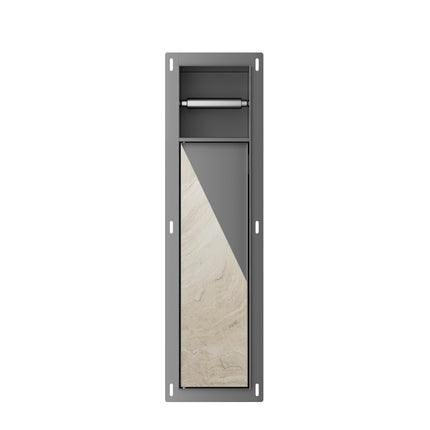 Xellanz Rocko inbouw toiletrol- en borstelhouder gunmetal | Schwertz & Co