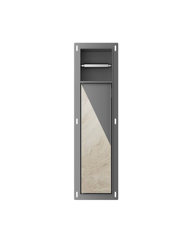 Xellanz Rocko inbouw toiletrol- en borstelhouder gunmetal | Schwertz & Co