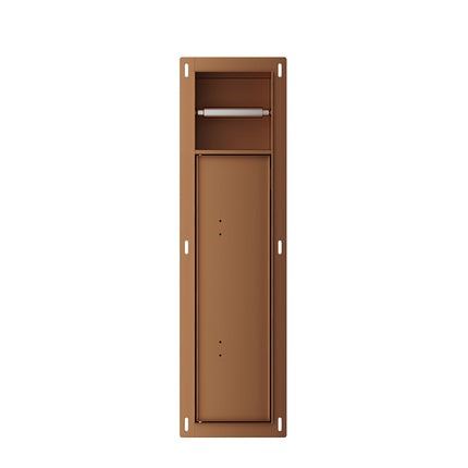 Xellanz Rocko inbouw toiletrolhouder geborsteld brons - detailfoto | Schwertz & Co