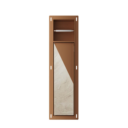Xellanz Rocko inbouw toiletrol- en borstelhouder geborsteld brons | Schwertz & Co