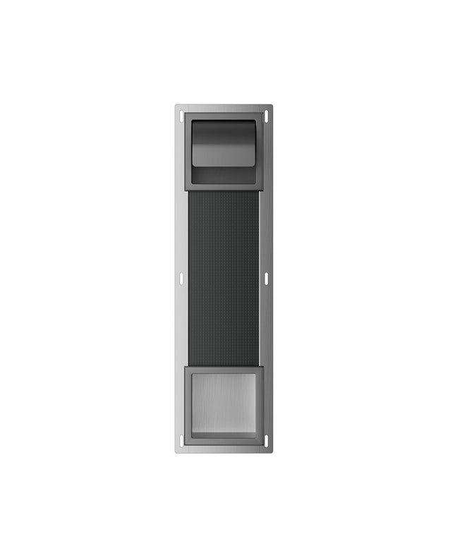 Xellanz Rocko inbouw toiletrolhouder met klep gunmetal | Schwertz & Co
