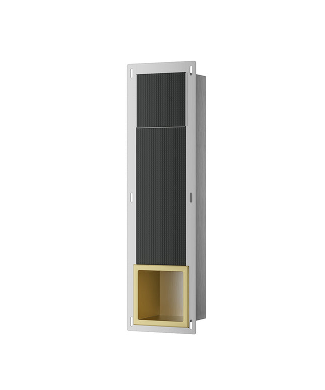 Xellanz Rocko reserverolhouder inbouw geborsteld messing - detailfoto | Schwertz & Co