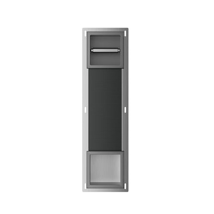 Xellanz Rocko inbouw toiletrolhouder zonder klep gunmetal | Schwertz & Co