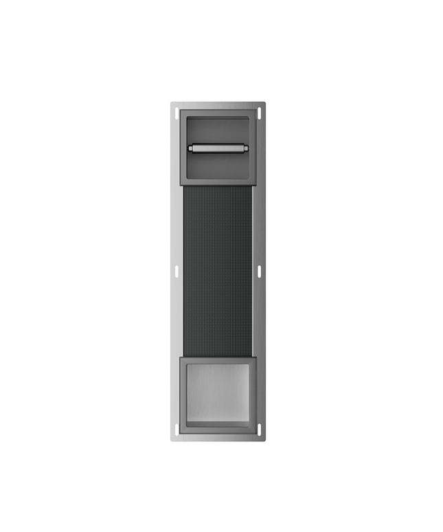 Xellanz Rocko inbouw toiletrolhouder zonder klep gunmetal | Schwertz & Co