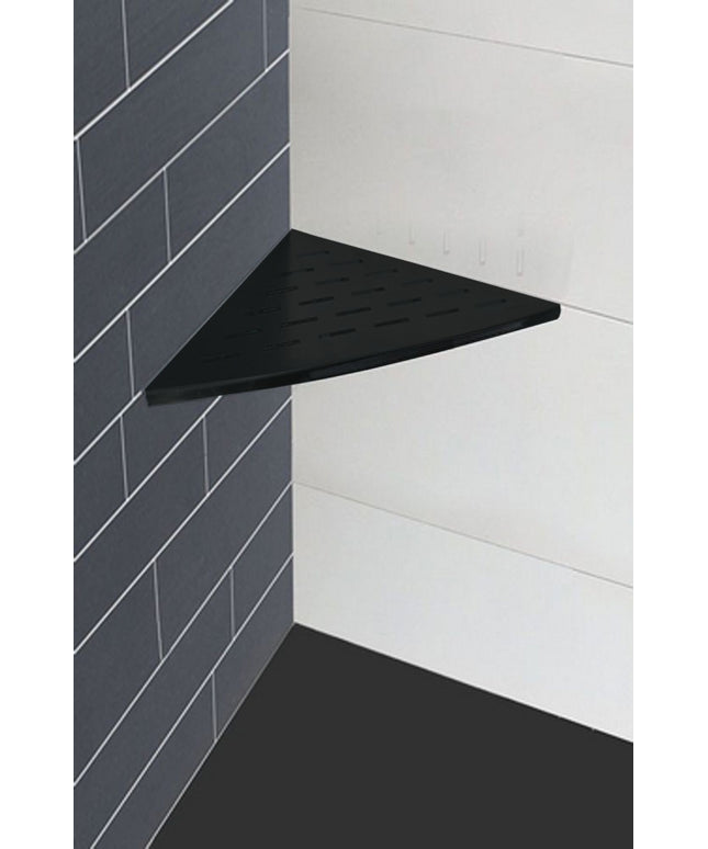 Wiesbaden InWall étagère d'angle 29 x 29 cm noir mat - photo de détail | Schwertz & Co