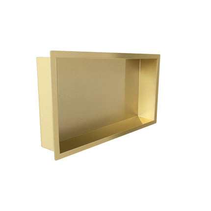 Wiesbaden Demis inbouwnis geborsteld messing - detailfoto | Schwertz & Co