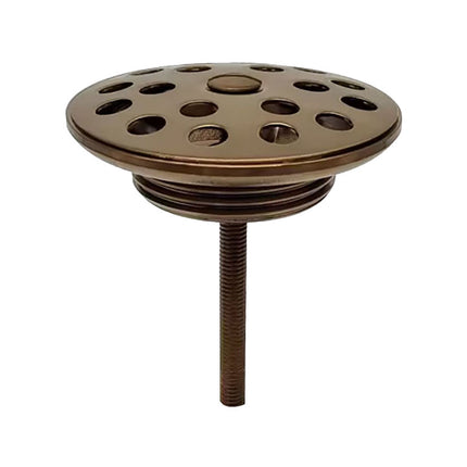 Xellanz Korv open afvoerplug met rooster 5/4 inch geborsteld brons koper | Schwertz & Co