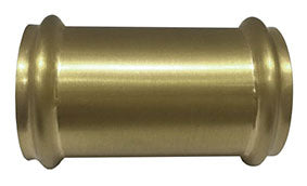 Wiesbaden UniMatch buisverbinder 32 mm geborsteld messing | Schwertz & Co