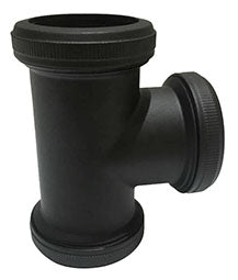 Wiesbaden UniMatch buisverbinder T-stuk 32 mm mat zwart | Schwertz & Co