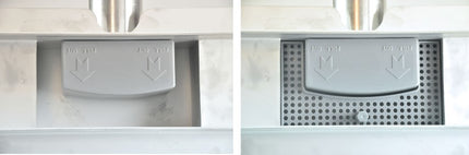 Wiesbaden haarfilter douchegoot kunststof grijs - detailfoto | Schwertz & Co