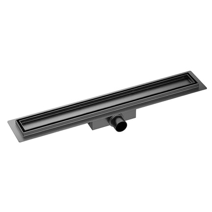 Wiesbaden douchegoot met tegelrooster 70 cm gunmetal - sfeerfoto | Schwertz & Co