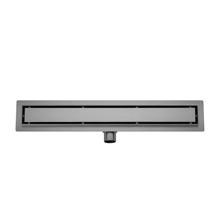 Wiesbaden douchegoot met tegelrooster 100 cm gunmetal | Schwertz & Co