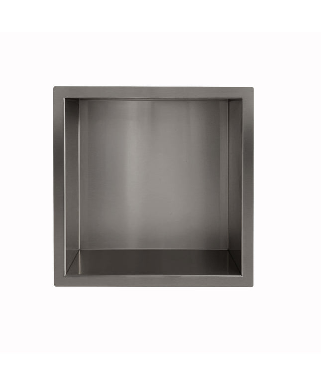 Wiesbaden Demis inbouwnis 30 x 30 x 7 cm gunmetal | Schwertz & Co