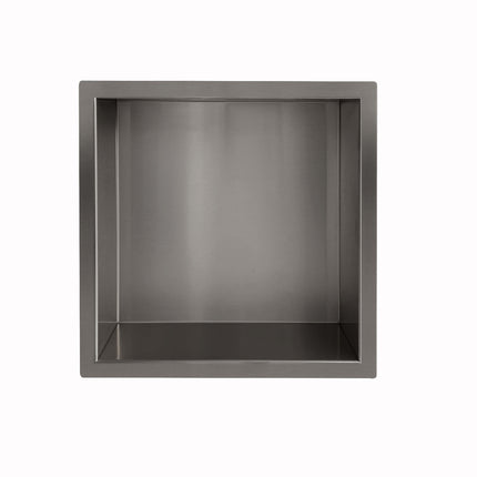 Wiesbaden Demis inbouwnis 30 x 30 x 10 cm gunmetal | Schwertz & Co
