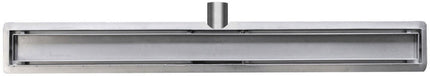 Wiesbaden douchegoot met flens en tegelrooster 70 x 7 cm RVS | Schwertz & Co