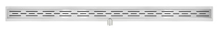 Xellanz Eco douchegoot met flens en rooster 120 x 7 cm RVS | Schwertz & Co